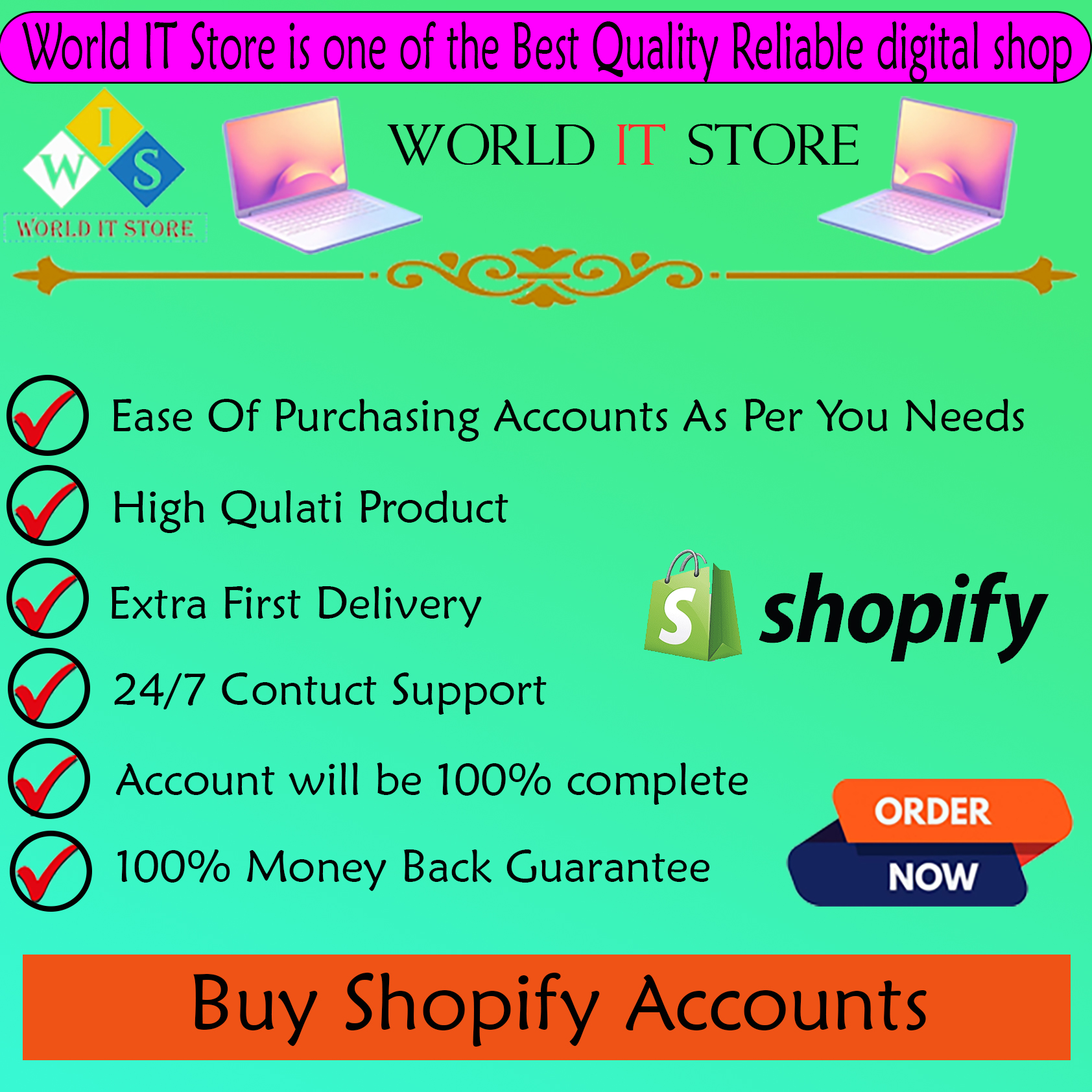 Buy Shopify Accounts